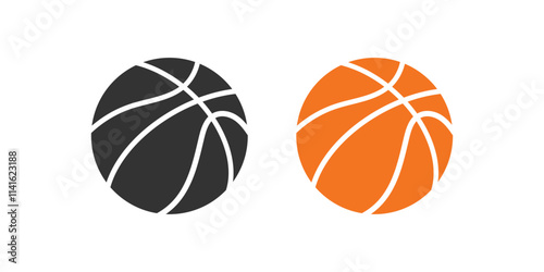 Basketball, Collection of basketball balls vector.