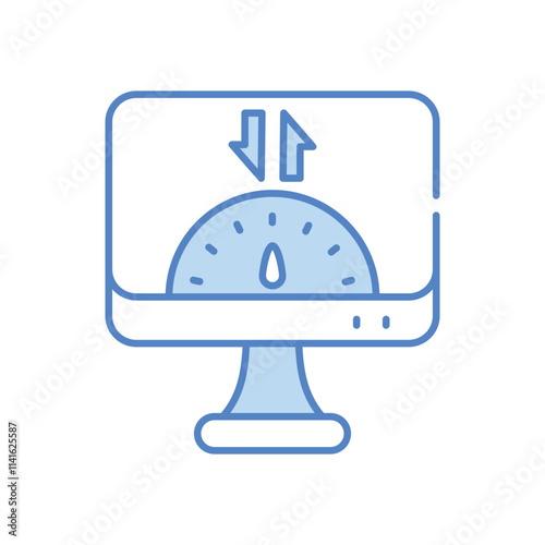 Bandwidth Monitor vector icon