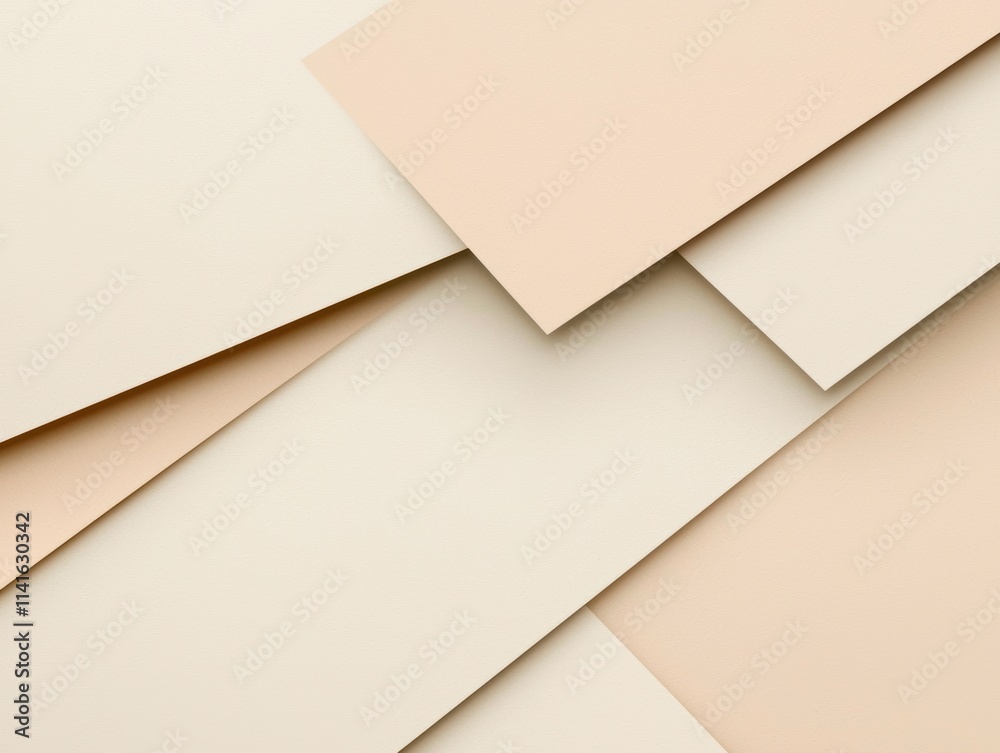 Smooth ivory paper layers with subtle shadows modern abstract background ideal for professional and creative use