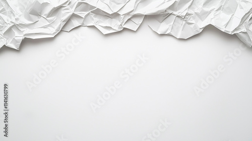 Crumpled Paper Border: Abst...