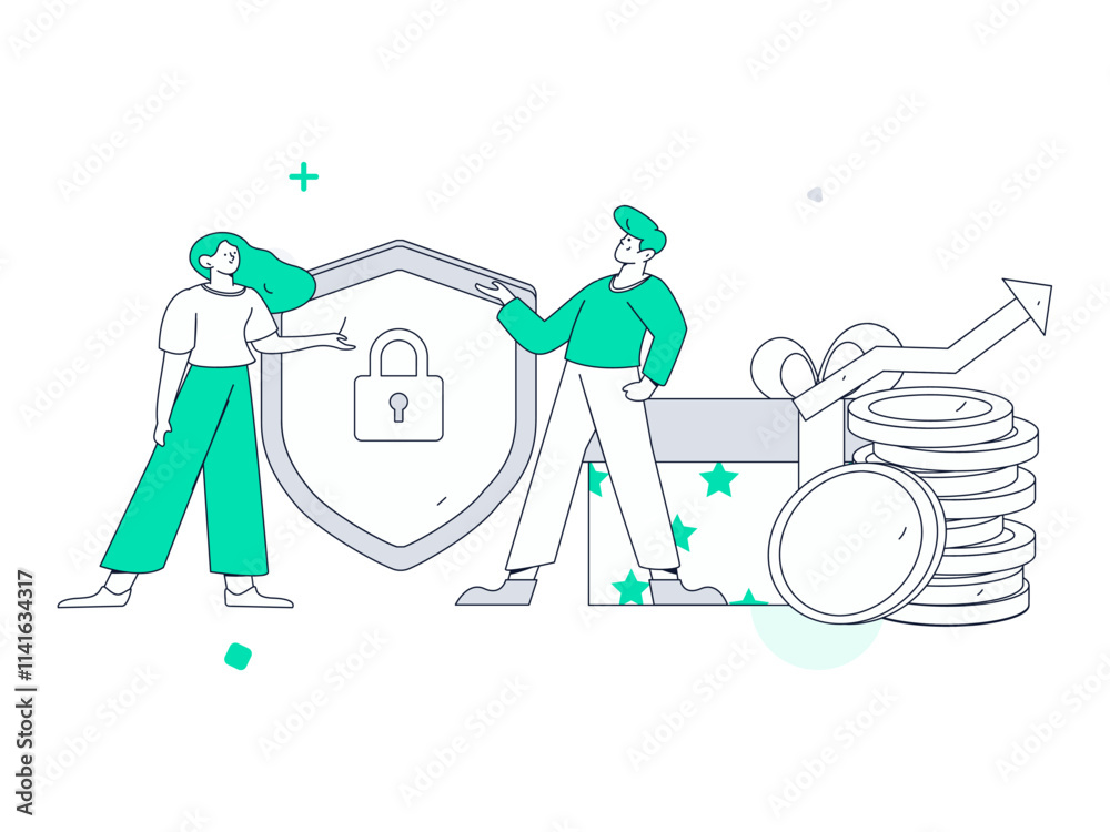 Internet financial management investment flat vector concept operation hand drawn illustration
Internet financial management investment flat vector concept operation hand drawn illustration