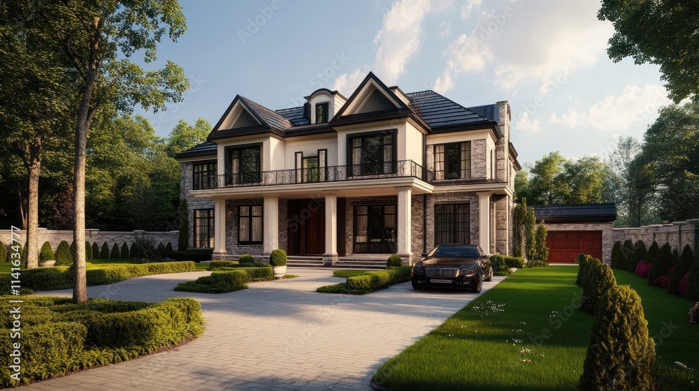 Luxury Mansion: Architectural Design and Landscaping Luxury Mansion: Architectural Design and Landscaping