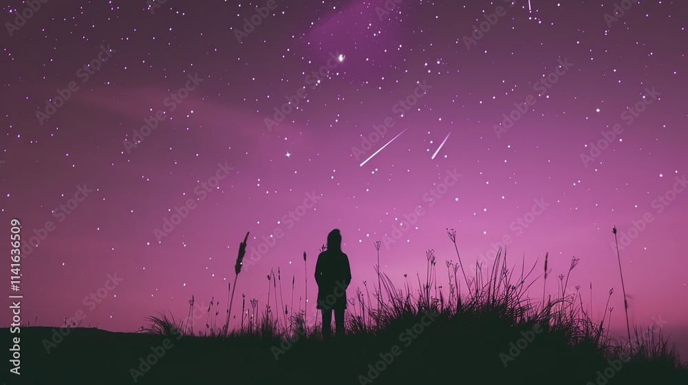 Night pink sky purple galactic background Night pink sky purple galactic background