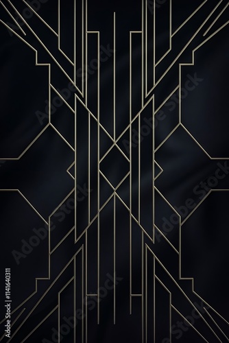 Dark geometric black abstract background elegent design pattern vector