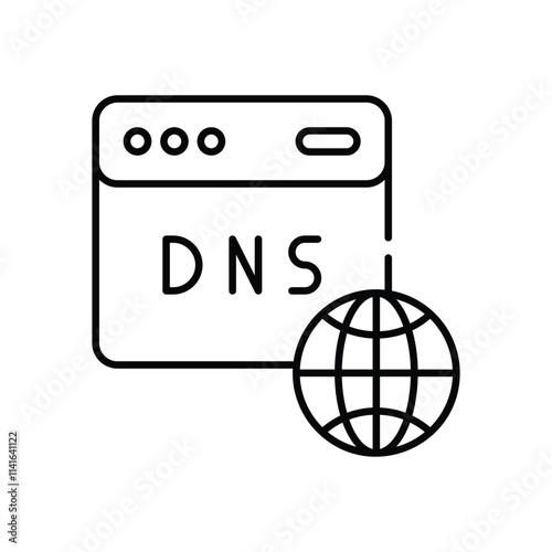 DNS Server vector icon