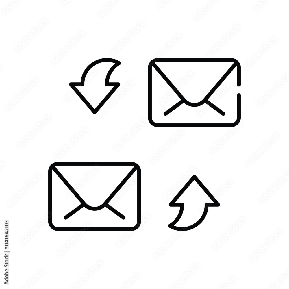 Mail Transfer vector icon Mail Transfer vector icon
