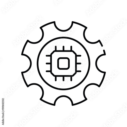 Chip Setting vector icon