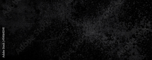 Panorama of Dark grey black slate grunge wall texture, texture of grainy dark concrete wall, black volcanic seamless grunge stone texture, ancient Black marble texture rock.