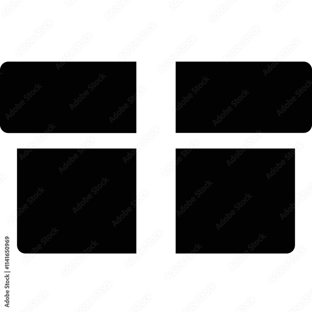 Simple vector icon gift box