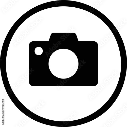 Simple vector icon camera