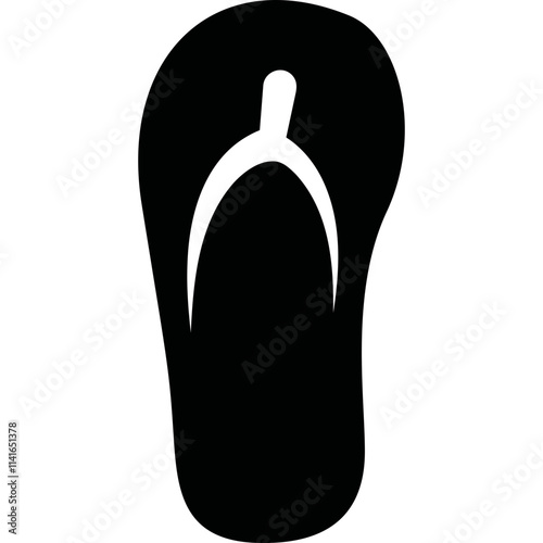 Simple vector icon slippers