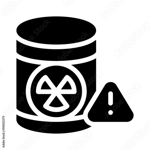 hazardous material glyph icon