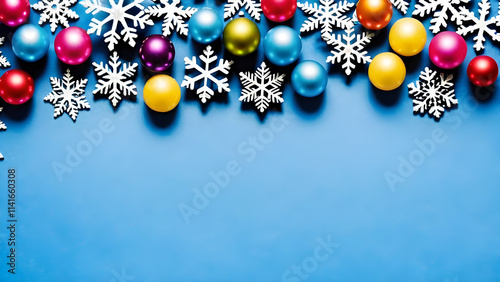 Christmas card with a festive background and New Year 
