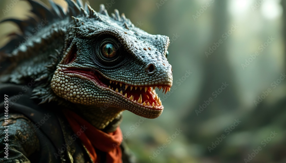 Fototapeta premium close up of a lizard