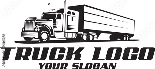 vector logo truck transportation