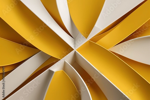 Wallpaper Mural Trendy modern abstract background yellow and white colors trendy geometric modern design background Torontodigital.ca