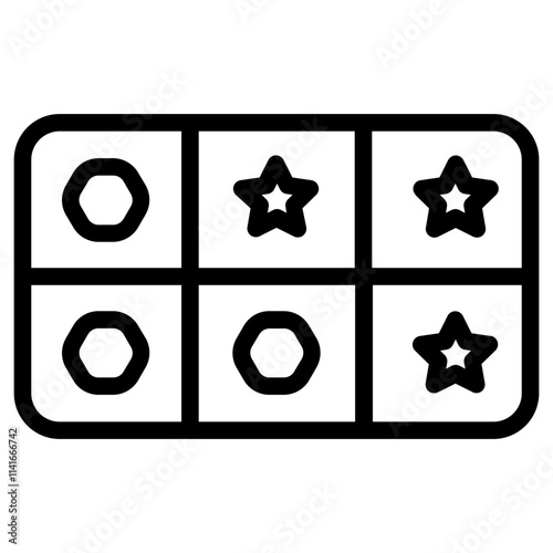 Almond Chocolate Bar Line Icon