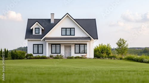 Wallpaper Mural Scenic Retirement Home with Couple Discussing Future Plans Torontodigital.ca