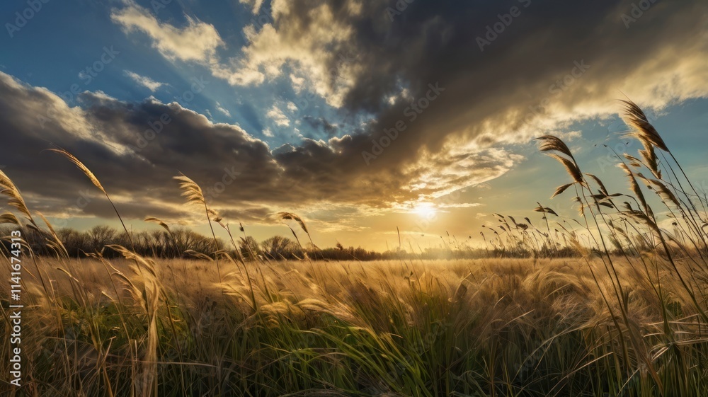 Golden Glow: A Wheat Field at Sunset
Golden Glow: A Wheat Field at Sunset