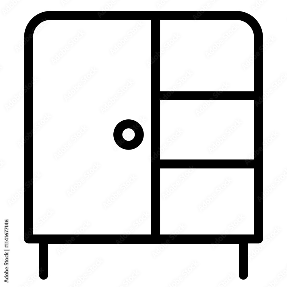 Rack Education School Line Icon Rack Education School Line Icon
