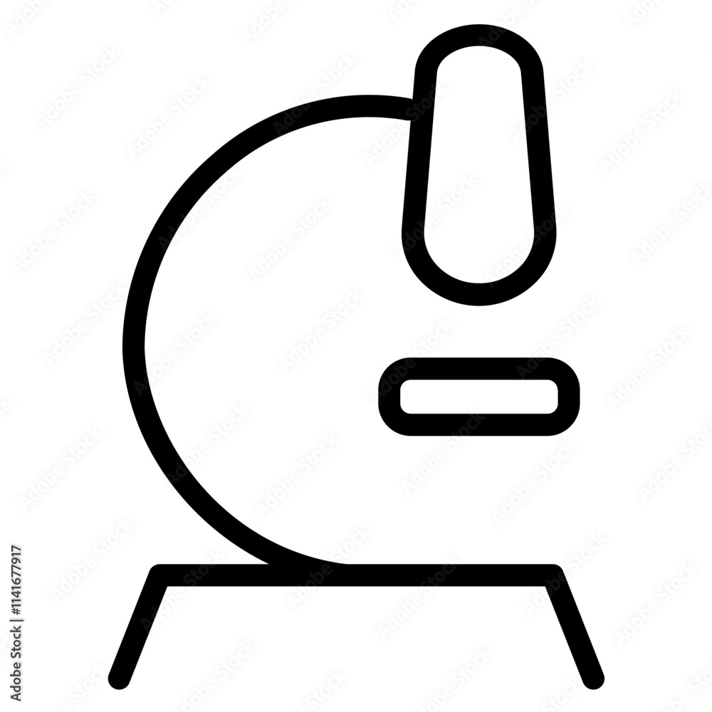 Laboratory Microscope Science Line Icon Laboratory Microscope Science Line Icon