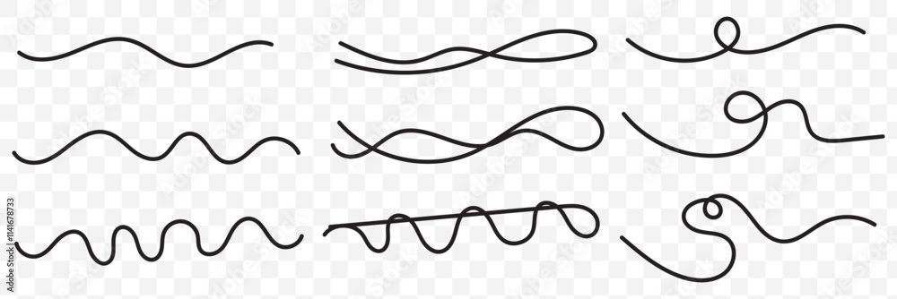 Scribble doodle underline emphasis line shape set. Hand drawn brush stroke elements. eps 10. Scribble doodle underline emphasis line shape set. Hand drawn brush stroke elements. eps 10.