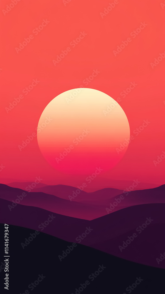 Obraz premium sunrise over the mountains