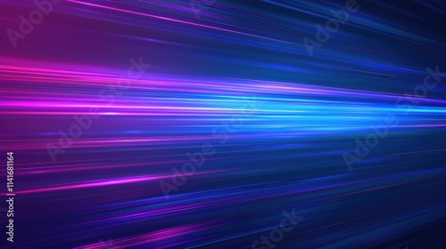 Abstract image of vibrant light streaks in blue and pink hues  suggesting motion and energy.