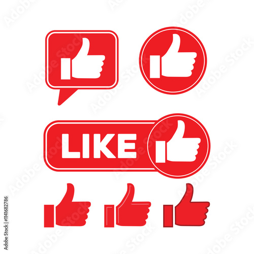 Like, share And Subscribe Social Media Banner Image Vector