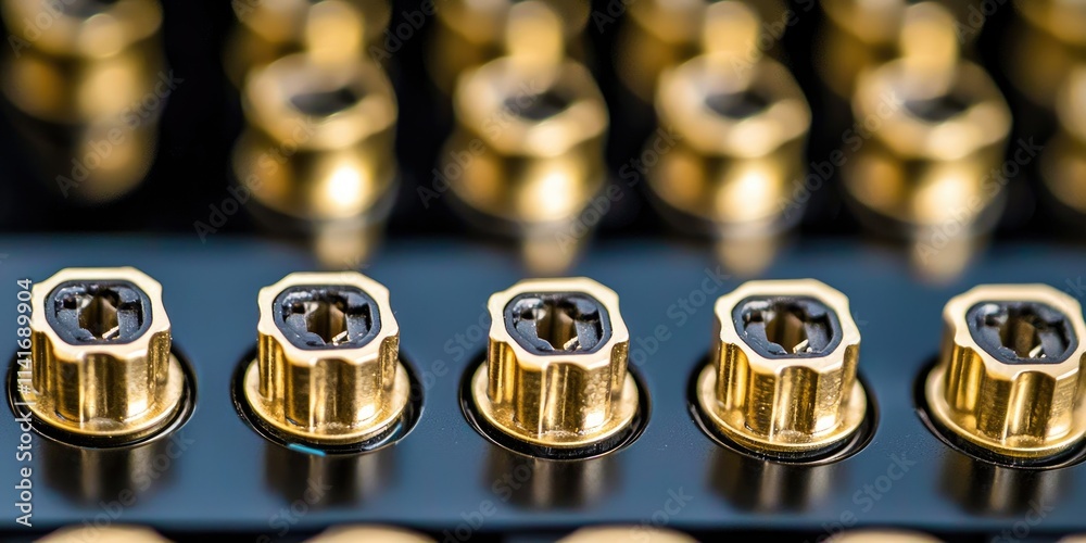 An adapter socket set displaying multiple sizes for converting plug types. An adapter socket set displaying multiple sizes for converting plug types.