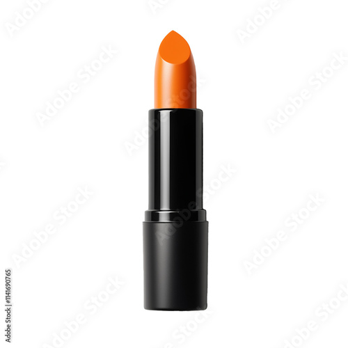 Orange lipstick, isolated, transparent background, png photo