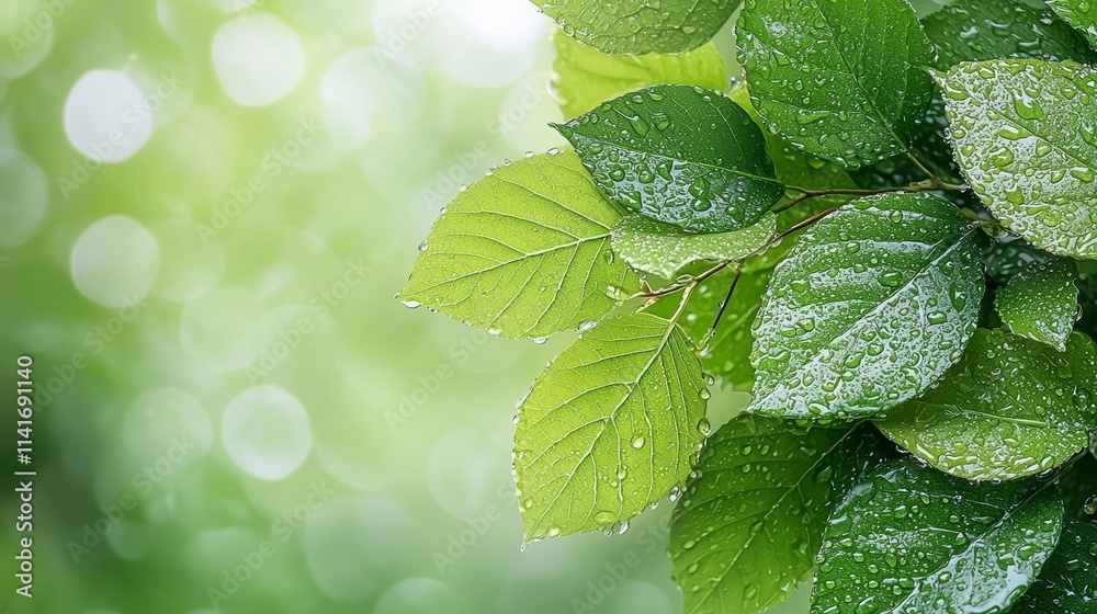 Refreshing Green Leaf Close Up Refreshing Green Leaf Close Up