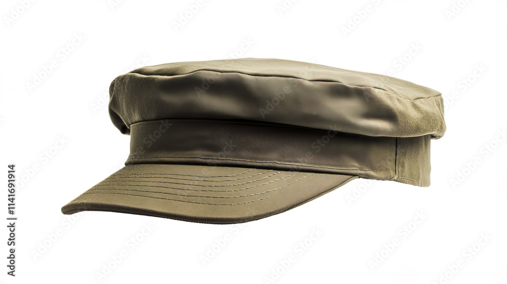 Military cap with structured design and clean lines, perfect for formal wear Military cap with structured design and clean lines, perfect for formal wear