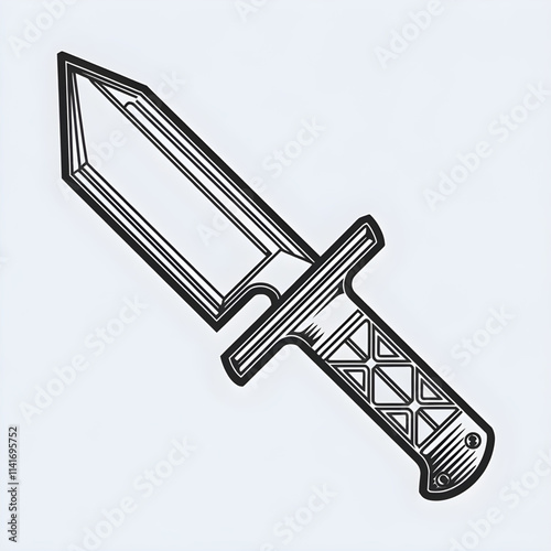 razor blade vector illustration knife