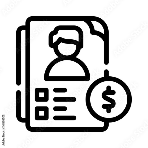 Resume line icon