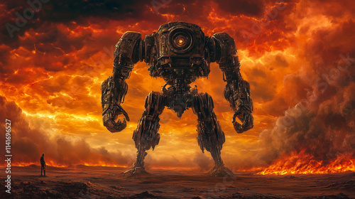 Colossus of Fire: A Mechanical Giant Rises from the Ashes