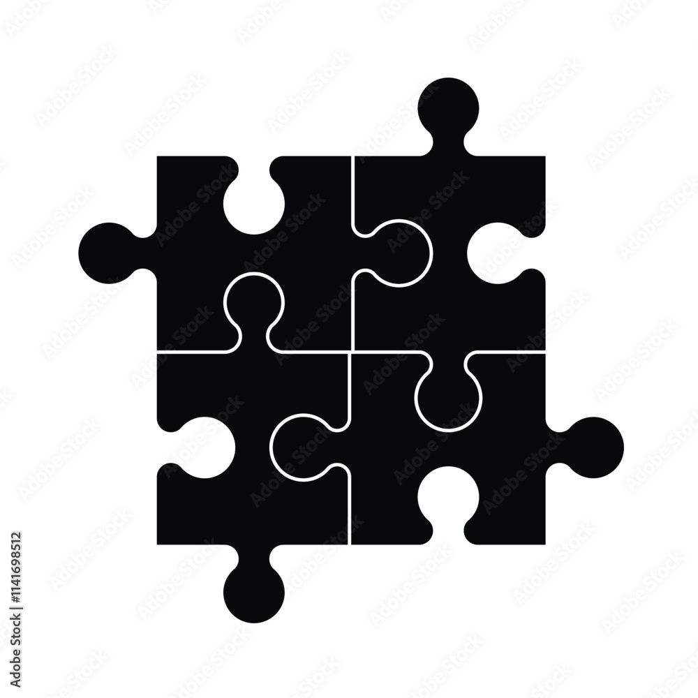 black jigsaw puzzle pieces set black jigsaw puzzle pieces set