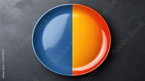 Free Download Creative split plate design for culinary arts studio kitchen food photography minimalist style close-up view - GFXLoad