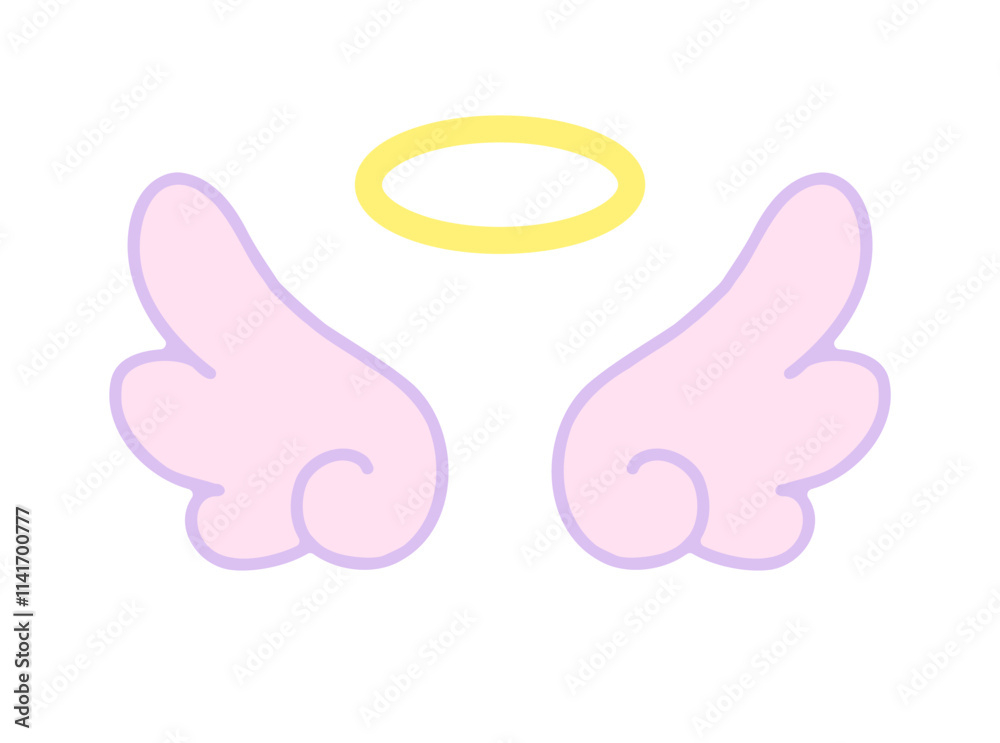 Obraz premium 天使の羽 天使の輪