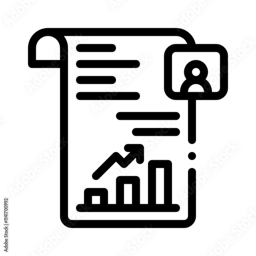Resume line icon