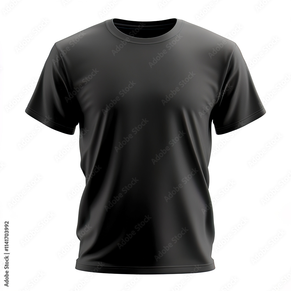 Minimalist black t shirt design, perfect for casual wear and branding Minimalist black t shirt design, perfect for casual wear and branding