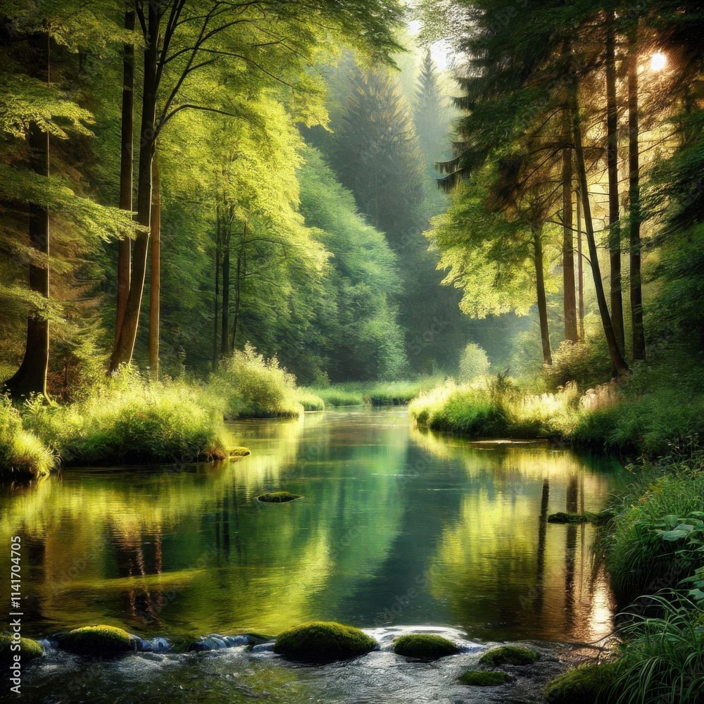 Fototapeta premium morning in the forest