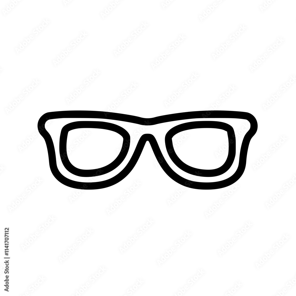 Fototapeta premium glasses isolated on white background