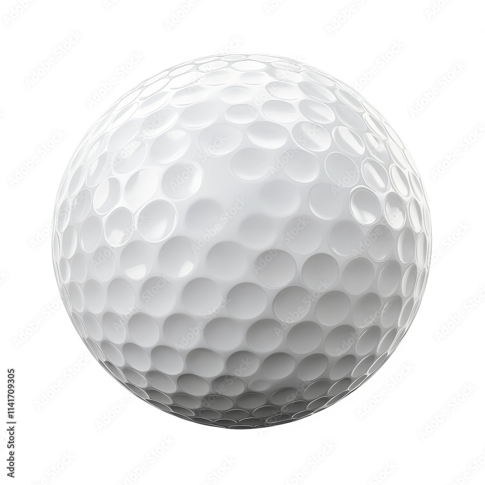 High quality 3D golf ball isolated on transparent background High quality 3D golf ball isolated on transparent background