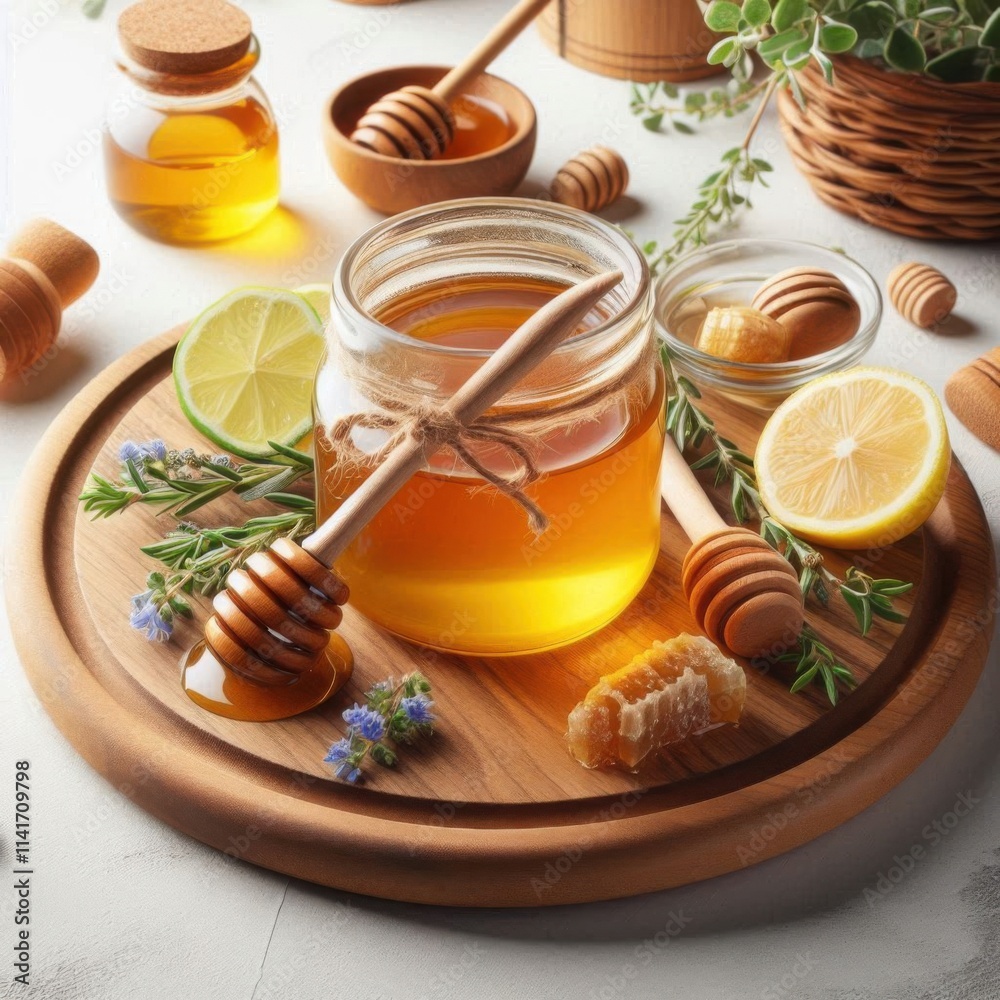 a jar of honey and lemon a jar of honey and lemon