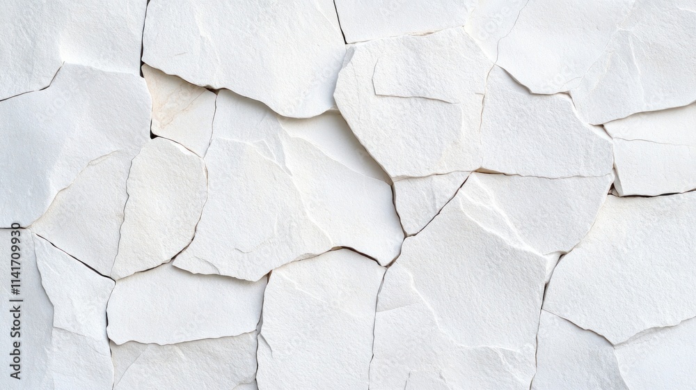 Textured white surface with irregular, cracked patterns. Textured white surface with irregular, cracked patterns.