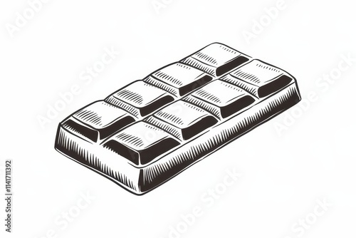 A Delicious Chocolate Bar Graphic Illustration photo