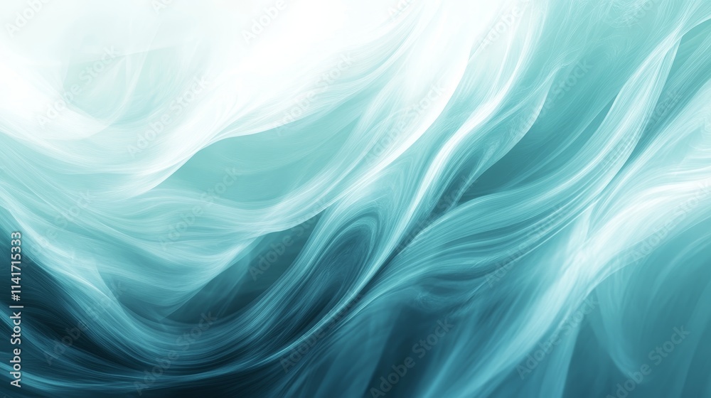 Abstract Swirling Blue and White Waves Flowing Texture Background Abstract Swirling Blue and White Waves Flowing Texture Background