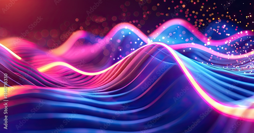 Abstract waves in vibrant colors creating a dynamic visual experience. Abstract waves in vibrant colors creating a dynamic visual experience.