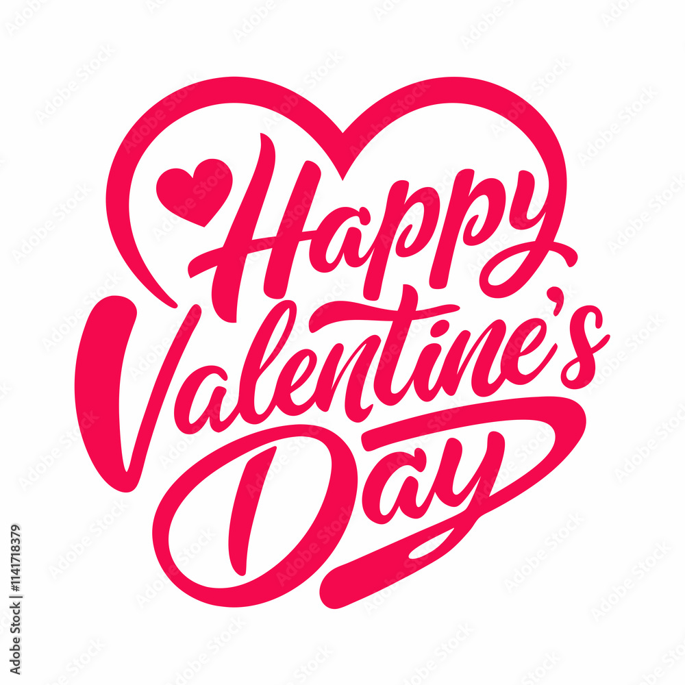 Happy Valentine's Day typography design Happy Valentine's Day typography design